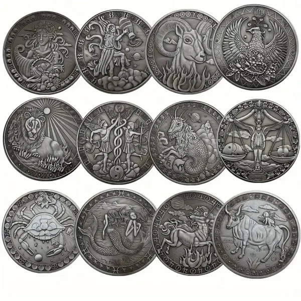 Laiminga 12 Zodiako ženklų moneta