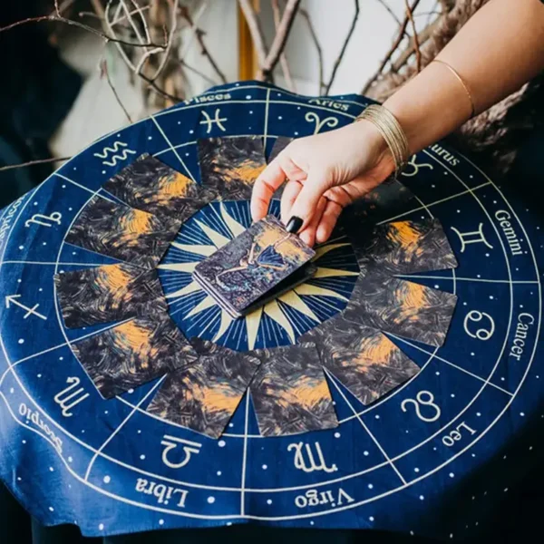 Zodiako astrologijos diagramos Taro ratas